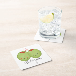 Olive du Underlägg Papper Kvadrat