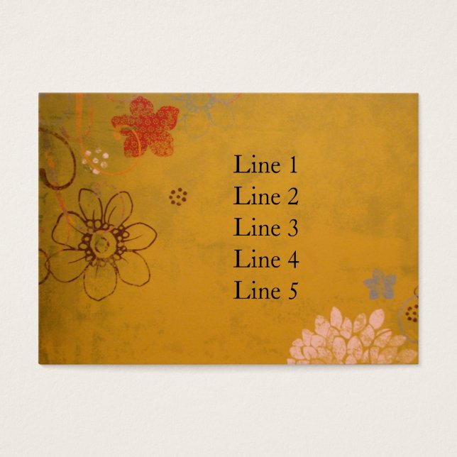 Olive Flowers Visitkort (Framsidan)