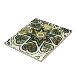 Olive Folk Hearts Trivet/Tile Kakelplatta
