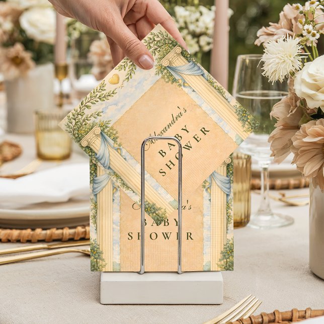 Olive Garden Greek Baby Shower Pappersservett (Skapare uppladdad)