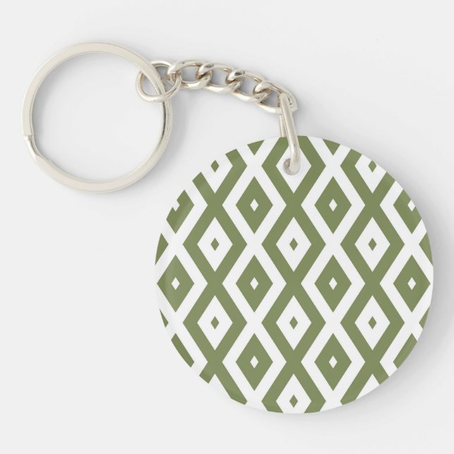 Olive green and white diamond pattern (Framsidan)