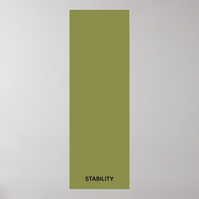 Olive Green Stability Wish Poster (Framsidan)
