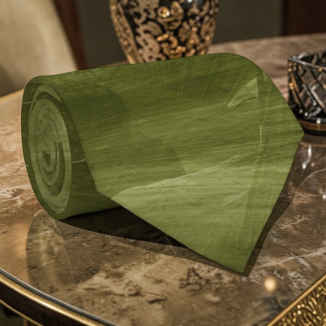 Olive Green Watercolor Custom Necktie Slips (Skapare uppladdad)