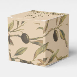 Olive Gren: A Tuscan Touch Favor Box Presentaskar