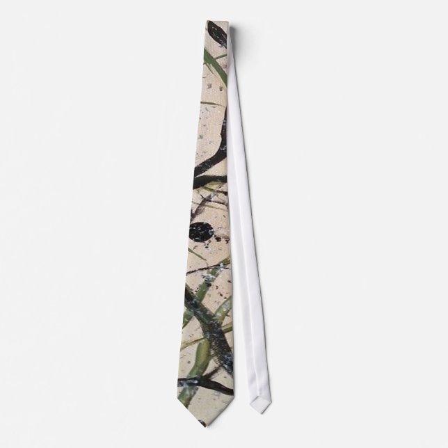 Olive Gren Abstrakt Art Slips (Framsida)