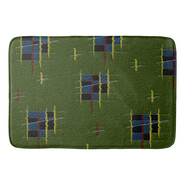 Olive Gren Bath Mat Badrumsmatta (Framsidan)