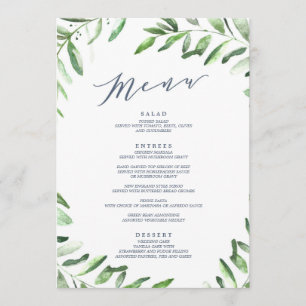 Olive Gren Boho Garden Meny