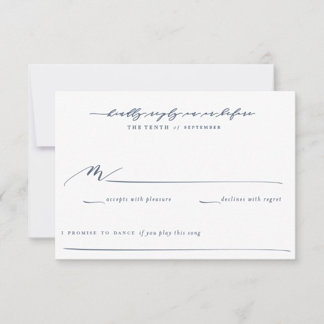 Olive Gren Boho Garden Wedding Responcard Card OSA Kort (Framsida)