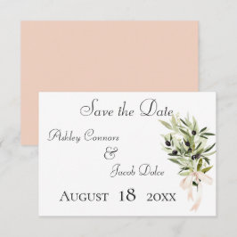 Olive Gren Bouquets Bröllop Spara Datumet