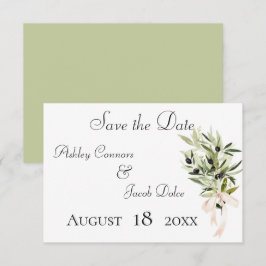 Olive Gren Bouquets Bröllop Spara Datumet