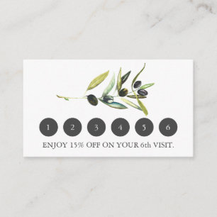 Olive Gren Business Loyalty Card Tilläggskort
