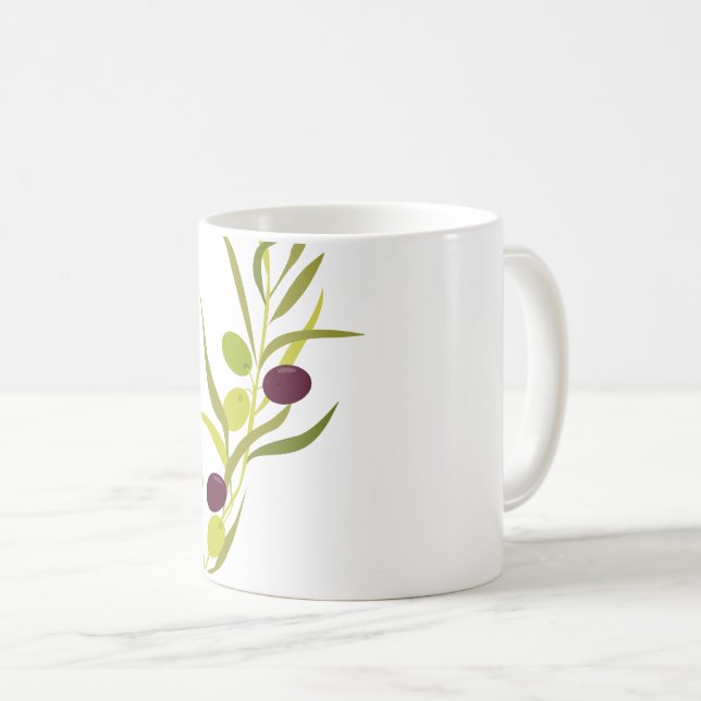 Olive Gren Kaffemugg (Framsida höger)