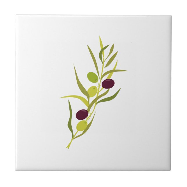 Olive Gren Kakelplatta (Framsidan)