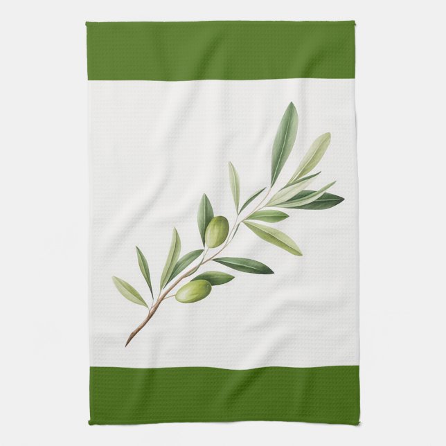 "Olive Gren" kökshanddumet Kökshandduk (Vertikal)