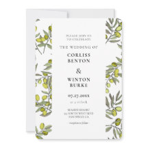 Olive gren mönster bröllop