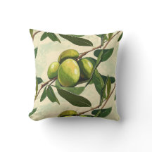 Olive Gren Mönster med Grönt Löv