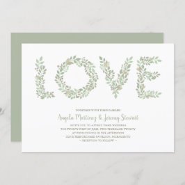 Olive Grenar KÄRLEK Collection Grönt Inbjudningar