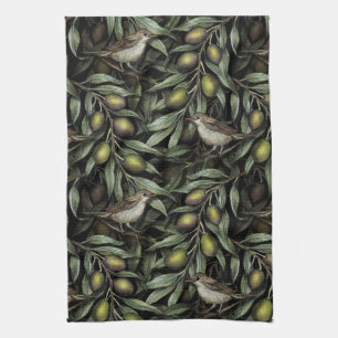 Olive Grenar & Warblers Kökshandduk