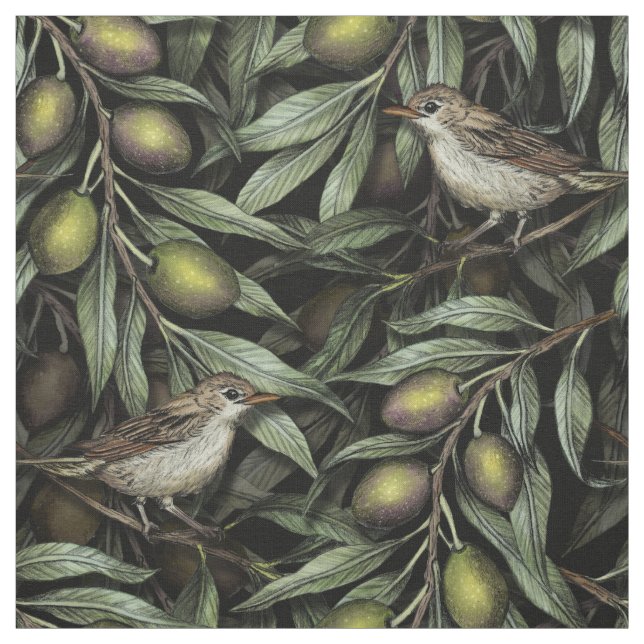 Olive Grenar & Warblers Tyg (Provkarta)