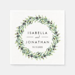 Olive Grove | Anpassningsbarna Rustic bröllop Pappersservett