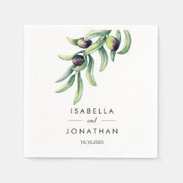 Olive Grove | Anpassningsbarna Rustic bröllop Pappersservett