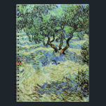 Olive Grove av Vincent van Gogh Anteckningsbok<br><div class="desc">Olive Grove av Vincent van Gogh är en vintage bra konst post impressionism naturmålning. Van Gogh målade över ett dussin landskap av olivträd medan han bodde i södra Frankrike. En fruktodling fylld med träd på en gård under sommarsäsongen. Om konstnären: Vincent Willem van Gogh (1853-1890) var en av de mest...</div>
