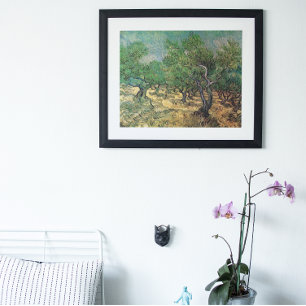Olive Grove av Vincent van Gogh, Vintage Fine Art Poster