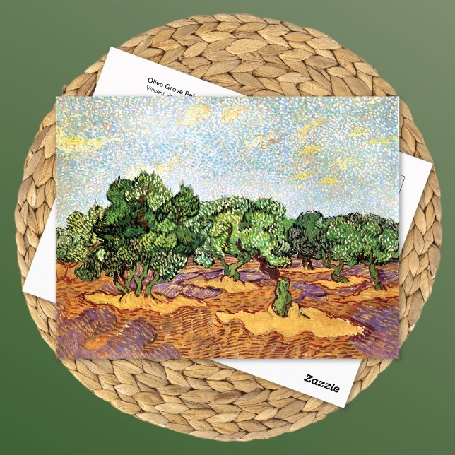 Olive Grove Blek Blå himmel Vincent van Gogh Vykort (Skapare uppladdad)