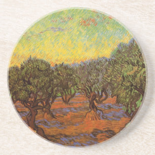 Olive Grove, Orange Himlar av Vincent van Gogh Underlägg Sandsten