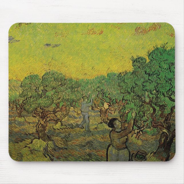 Olive Grove with Picking Figurer, Vincent van Gogh Musmatta (Framsidan)