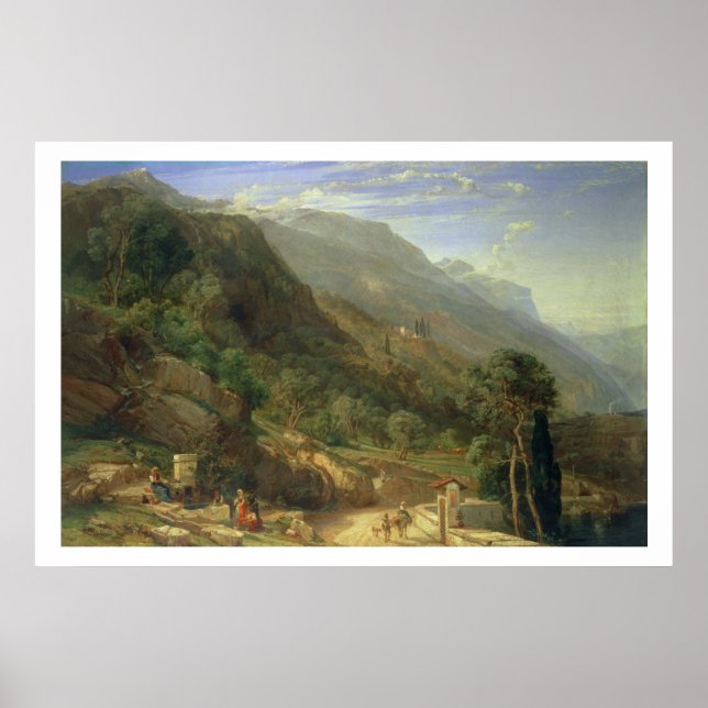 Olive Groves at Varenna, Sjö Como, Italien, 1861 ( Poster (Framsidan)