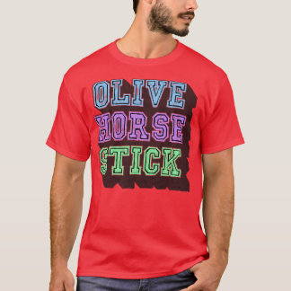 Olive Horse Stick T Shirt