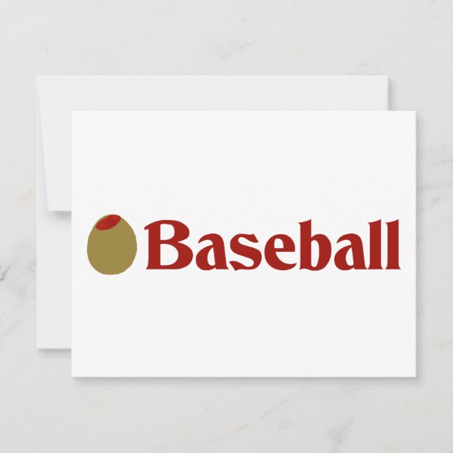 Olive (I Kärlek) Baseball (Framsida)