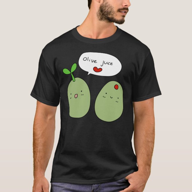 Olive Juice I Kärlek You Classic T-Shirt (Framsida)