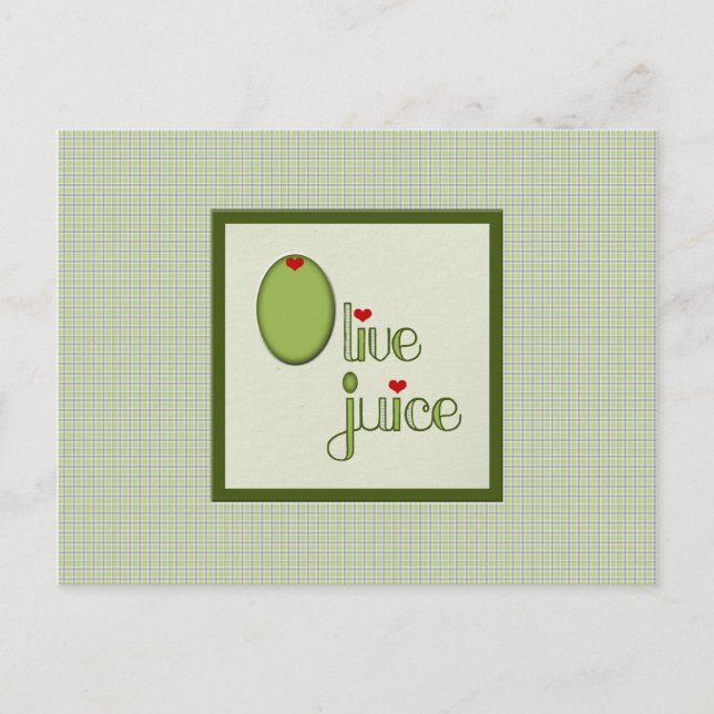 Olive Juice Vykort (Framsida)