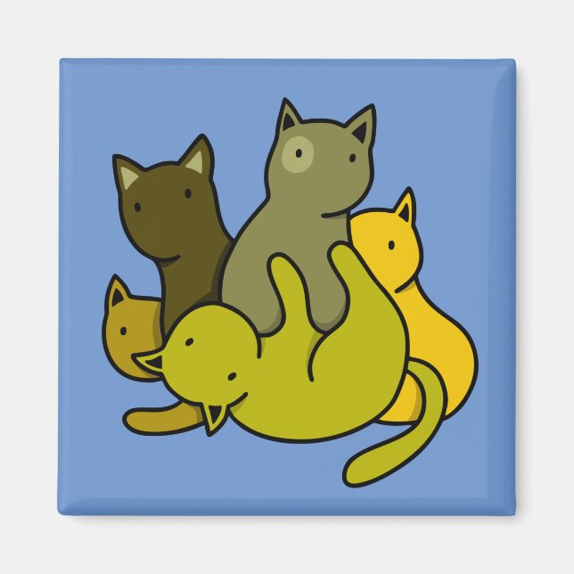 Olive kittens magnet (Framsidan)