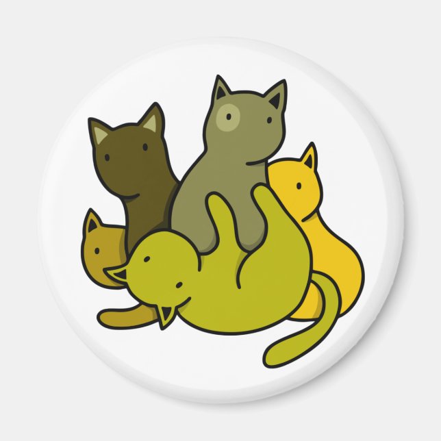 Olive kittens magnet (Framsidan)