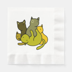 Olive kittens pappersservett