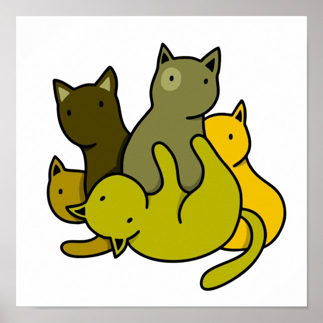 Olive kittens poster (Framsidan)