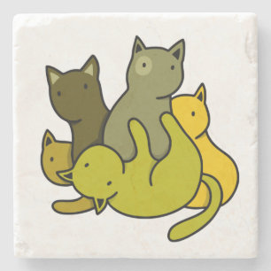 Olive kittens stenunderlägg
