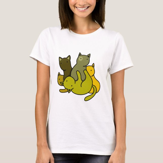 Olive kittens t shirt (Framsida)