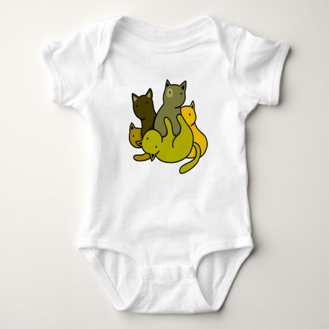 Olive kittens t shirt (Framsida)
