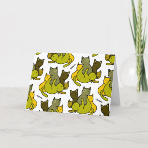 Olive kittens tack kort