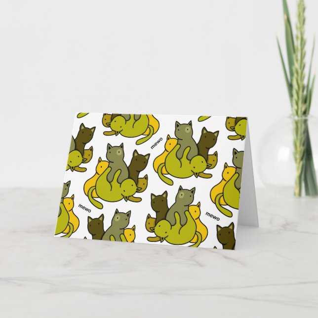 Olive kittens tack kort (Framsida)