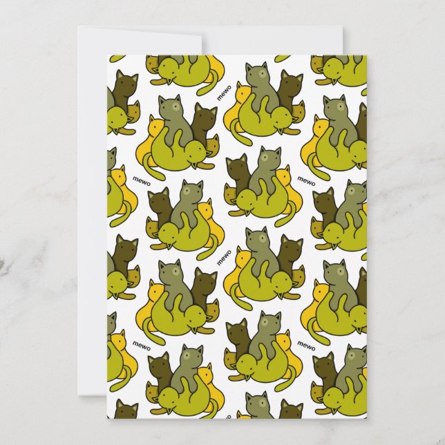 Olive kittens tack kort (Framsida)