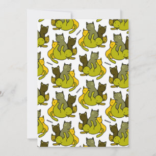 Olive kittens tack kort
