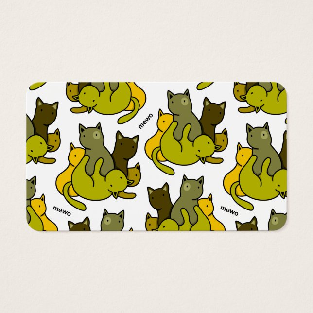Olive kittens visitkort (Framsidan)
