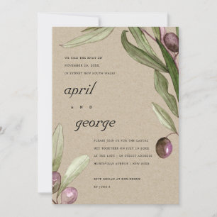 OLIVE KRAFT RUSTIC FOLIAGE VI TIDE KNOT INBJUDAN
