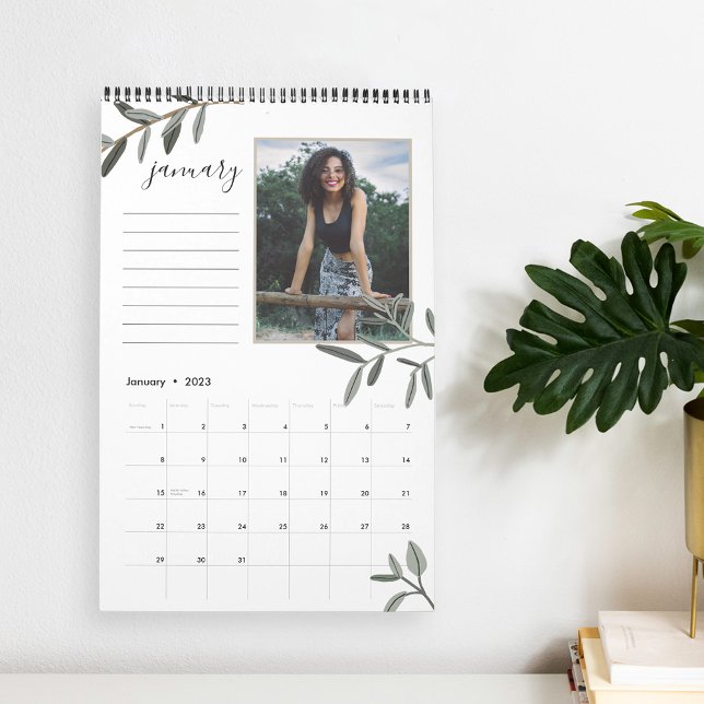 Olive Löv | 12 Fotokalender med anteckningar Kalender (Skapare uppladdad)