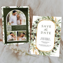 Olive Löv Photo Collage QR Code Bröllop